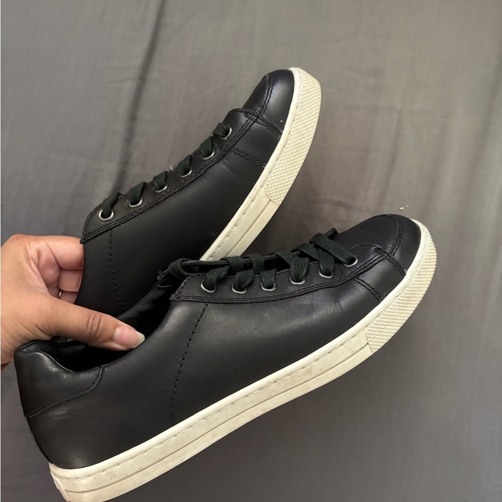 Coach Black Leather Womens Sneakers